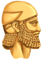 Ancient Assyrian Man with Beard