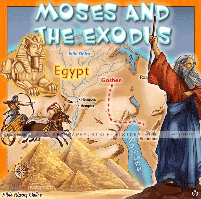Moses and the Exodus out of Egypt