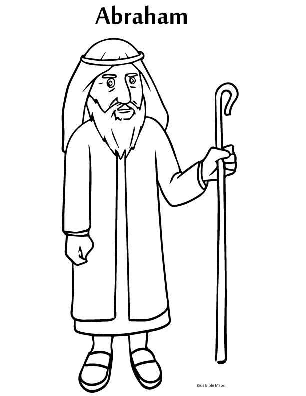 Abraham Printable - Bible Coloring Pages (Kids Bible Maps)
