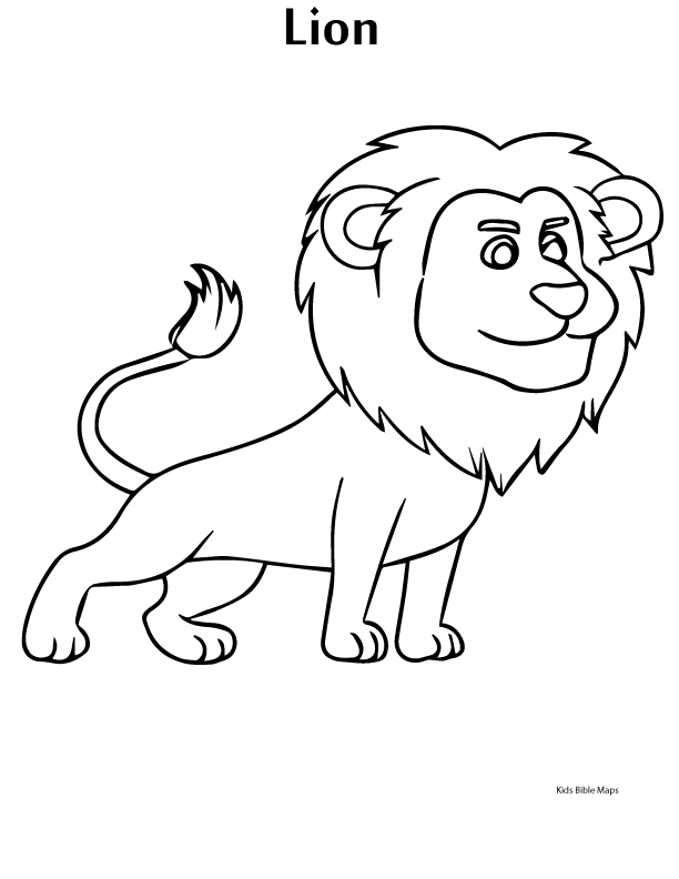 Download Lion Printable Bible Coloring Pages Kids Bible Maps