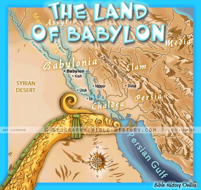 map of babylon during nebuchadnezzar