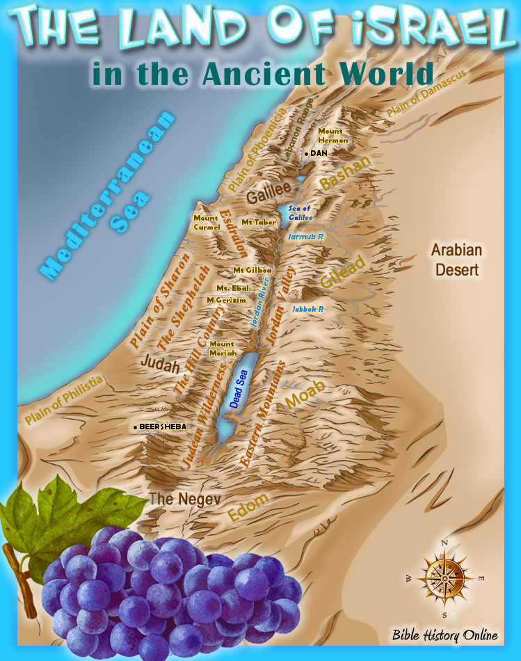 Ancient Land Of Israel Map